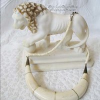 Vintage Necklace Carved Statement Ethnic Safari Africa Boho Minimalist Retro Tribal Steampunk Cosplay retro 60s 70s  WhenRosesBloom