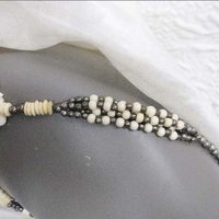 Carved Bead and Silver Elephant Necklace Vintage Statemen Ethnic Safari Africa Boho Minimalist Retro Tribal 60s 70s  WhenRosesBloom