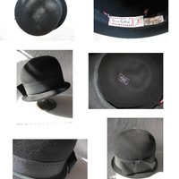 Vintage Black Derby Cloche Hat Retro Vintage Hipster Mod Boho Steampunk Bowler Bohomian 60s Cosplay Twiggy Audrey Hepburn WhenRosesBloom