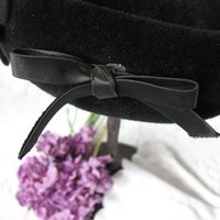 Vintage Hat Black Pill Box Bell Hop Elegant Mid Century 1950s Velvet hat Steampunk Fascinator Kate Middleton Style  Hat  WhenRosesBloom