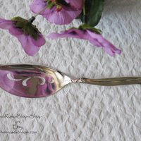 Vintage Silver Server Leilani Pattern Party Gift Entertaining Dessert Cake Pie Tea Classic Tea Victoria Mid Century Style  WhenRosesBloom