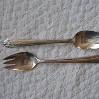 Vintage Silver Ice Cream Forks Set of 6  Dessert Spoons Rare Party Entertain Allure Pattern Tea Birthday Wedding Shower Gift  WhenRosesBloom