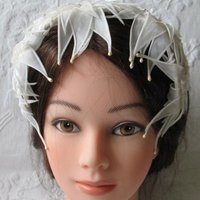 Vintage Hat Bridal Ballerina Fascinator Band Headpiece Wedding Style Audrey Hepburn Mid Century Retro Tea Party WhenRosesBloom