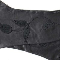 Vintage Gloves Black Leather Elegant Matinee Sophisticated Hollywood  Mid Century Style Cosplay NOS New Old  FREE ship US WhenRosesBloom
