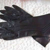 Vintage Blue Gloves Leather Navy Retro Mid Century NOS new old stock Soft Leather Classic Tailored Matinee Free Ship US WhenRosesBloom