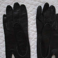 Gloves Black Leather Vintage Opera Debutante 6.5 Miss Fisher Downton Lady Mary Titanic Steampunk Cosplay NOS FREE Ship USA   WhenRosesBloom
