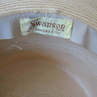 Vintage Hat Straw Boater Panama Italian Tailored Elegance Mid Century Suburbia Retro Cosplay Swansons Miss Phyrne Fisher   WhenRosesBloom