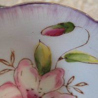 Vintage Tea Cup Blue Floral Footed Japan Downton Tea Cottage Shabby Chic Mid Century Tea Birthday Shower Girlfriend Wife Gift WhenRosesBloom