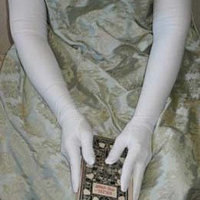 Vintage Gloves White Debutante Long Opera 3 Button Mid Century Wedding Style Downton Titanic Jane Austen Cosplay When Roses Bloom