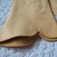 Vintage Leather Driving Gloves Beige Pigskin Retro Mid Century Miss Fisher Audrey Hepburn Cosplay Fashion  Free Ship in US WhenRosesBloom