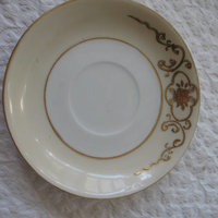 Tea Cup & Saucer Japan Gold Tea For Two Downton Tea Cottage Farmhouse Shabby Chic Mid Century Tea Style Gold Creme floral WhenRosesBloom