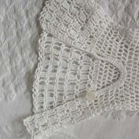 Vintage Gloves White Crochet Fishnet Elegant Tea Party Vintage Retro Wedding Bridesmaid 1st Communion Victoria Downton WhenRosesBloom