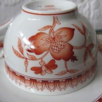 Vintage Teacup Orange Floral Limoges Haviland Shangai Shabby Chic Gentleman Man Tea Birthday Shower Girlfriend Wife Gift WhenRosesBloom