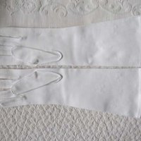 White Gloves Matinee Wedding Tea Retro Vintage Mid Century Bride Bridesmaid Downton Austen Titanic Cosplay Free Ship  US When Roses Bloom