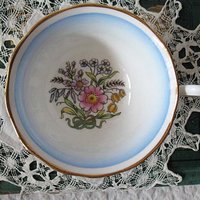 Teacup Royal Albert Floral Blue English Bone China Vintage Shabby Chic Tea Cup  Birthday Shower Tea Party Gift WhenRosesBloom