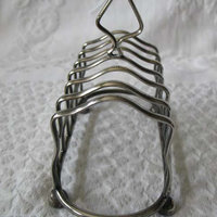 Vintage Silver Toast Rack Letter Holder Napkin English Estate Silver Tea Breakfast Shabby Chic Jane Austen Downton Abbey WhenRosesBloom