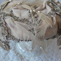 Vintage Bridal Wedding Cocktail Hat Fascinator Toque Eggshell 1950's New Elegant Looking style  Mid Century  Retro Party WhenRosesBloom