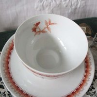 Vintage Teacup Orange Floral Limoges Haviland Shangai Shabby Chic Gentleman Man Tea Birthday Shower Girlfriend Wife Gift WhenRosesBloom