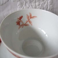 Vintage Teacup Orange Floral Limoges Haviland Shangai Shabby Chic Gentleman Man Tea Birthday Shower Girlfriend Wife Gift WhenRosesBloom