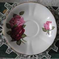 Vintage Tea Cup Rose Floral English Bone China TeaTime Gift Dainty Elegant Shabby Chic Retro Mid Century Classic British WhenRosesBloom