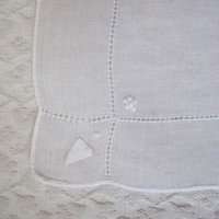 Vintage White Hanky Wedding Keepsake Remembrance Handkerchief Elegant Linen Heirloom Gift Classic Romantic Style Free ShipUS  WhenRosesBloom