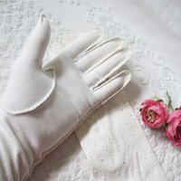 White Gloves Vintage Wedding Tea Retro Mid Century Matinee Bride Bridesmaid Downton J Austen Titanic  Cosplay Free Ship  US When Roses Bloom