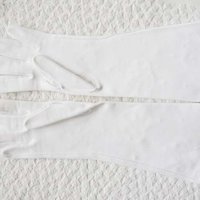 Vintage Long White Gloves  Wedding Dance Mid Century Retro Hollywood Glamour Miss Fisher Downton Cosplay FREE SHIP in US   WhenRosesBloom
