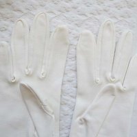 Vintage White Gloves Matinee Vegan Leather Wedding Classic Retro Mid Century Bride Downton Austen Cosplay Free Ship  US When Roses Bloom