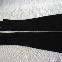 Vintage Black Gloves Size 6 Opera Debutante Downton Lady Mary Steampunk Cosplay Titanic Miss Fisher Vegan Free Ship USA   WhenRosesBloom