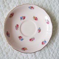 Vintage Tea Cup Chintz Pink Blue Floral Mayfair English Bone China Tea Gift Retro Mid Century Shabby Chic Farm WhenRosesBloom Classic Tea