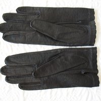 Vintage Leather Driving Gloves Black Leather Sz 6 NOS Retro Mid Century Miss Fisher Cosplay Classic Wardrobe Free Ship in US WhenRosesBloom