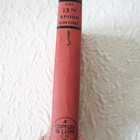 Vintage Mystery Book Red Retro Library Decorative Graphic Art Cover Juvenile Child Fiction Mystery Intrigue  WhenRosesBloom