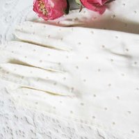 White Gloves Vintage Wedding Tea Retro Mid Century Matinee Bride Bridesmaid Downton J Austen Titanic  Cosplay Free Ship  US When Roses Bloom