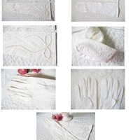 White Gloves Vintage Wedding Tea Retro Mid Century Matinee Bride Bridesmaid Downton J Austen Titanic  Cosplay Free Ship  US When Roses Bloom