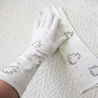 Vintage Long White Gloves  Wedding Dance Mid Century Retro Hollywood Glamour Miss Fisher Downton Cosplay FREE SHIP in US   WhenRosesBloom