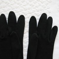 Vintage Black Gloves Size 6 Opera Debutante Downton Lady Mary Steampunk Cosplay Titanic Miss Fisher Vegan Free Ship USA   WhenRosesBloom