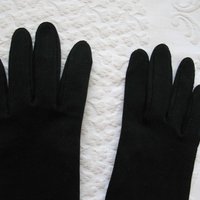 Vintage Black Gloves Size 6 Opera Debutante Downton Lady Mary Steampunk Cosplay Titanic Miss Fisher Vegan Free Ship USA   WhenRosesBloom