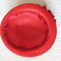 Vintage Hat Red Straw Rose Quaint Style Classic Topper Sailor Tailored Elegant Tea Cosplay Hat Downton Abbey Style  WhenRosesBloom