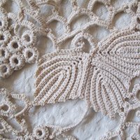 Vintage Irish Crochet Collar Antique Linen Wedding Tea Shabby Chic Romantic Boho Style Free Ship in US WhenRosesBloom