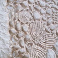 Vintage Irish Crochet Collar Antique Linen Wedding Tea Shabby Chic Romantic Boho Style Free Ship in US WhenRosesBloom