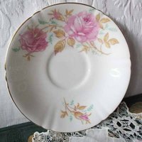Tea Cup Pink Roses English Bone China Vintage Retro Tea Gift Mid Century Shabby Chic Farmhouse Jane Austen Downton Abbey WhenRosesBloom