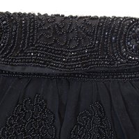 Vintage Black Beaded Purse Evening Bag Mid Century Retro Classic Glamour Dance Cocktail Party Steampunk Mid Century Cosplay WhenRosesBloom