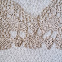 Vintage Irish Crochet Collar Antique Linen Wedding Tea Shabby Chic Romantic Boho Style Free Ship in US WhenRosesBloom