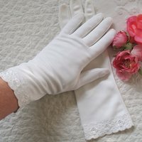 White Gloves Vintage Retro Mid Century Wedding Tea Matinee Downton Miss Fisher Cosplay Audrey Hepburn Style  Free Ship US When Roses Bloom