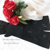 Vintage Gloves Black French Leather Matinee Elegant Mid Century Style Lady Mary Steampunk Goth Cosplay  Free Ship USA   WhenRosesBloom