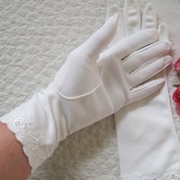 White Gloves Vintage Retro Mid Century Wedding Tea Matinee Downton Miss Fisher Cosplay Audrey Hepburn Style  Free Ship US When Roses Bloom
