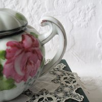 Vintage Tea Pot Nippon China Japan Pink & Yellow Roses Retro  Tea Gift  Farmhouse Cottage Shabby Chic Downton Classic Tea WhenRosesBloom