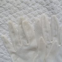 Vintage Gloves Sheer White Net Retro Cosplay Mid Century Wedding 1st Communion Tea Dance Downton Tea Party Free Ship  US When Roses Bloom