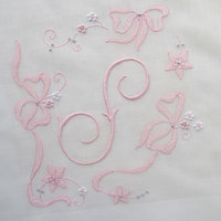 Vintage Hanky S Initial Monogram Pink Wedding Keepsake Remembrance Heirloom Madeira Embroidery Handkerchief Free Ship  US  WhenRosesBloom