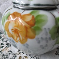 Vintage Tea Pot Nippon China Japan Pink & Yellow Roses Retro  Tea Gift  Farmhouse Cottage Shabby Chic Downton Classic Tea WhenRosesBloom